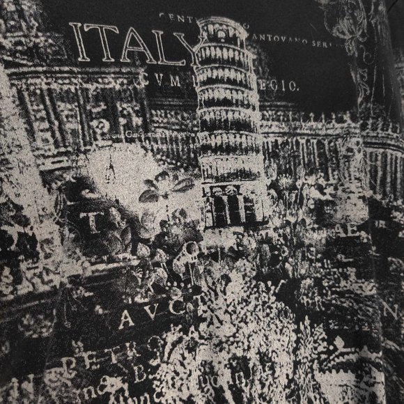 All Over Print Italy Quarter Sleeve Shirt - Picture 5 of 6